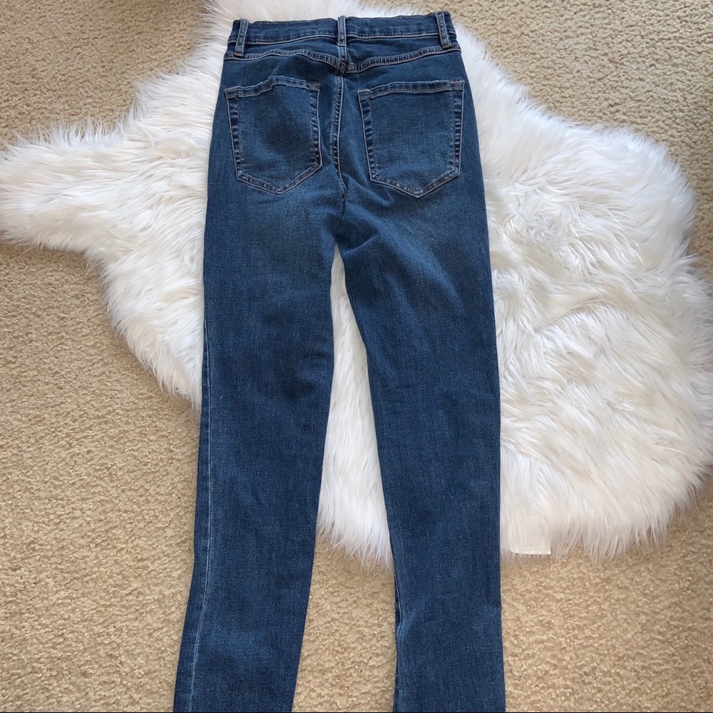 GARAGE Ultra High Rise Lace Up Fly Jeggings Size 0 - Picture 7 of 9